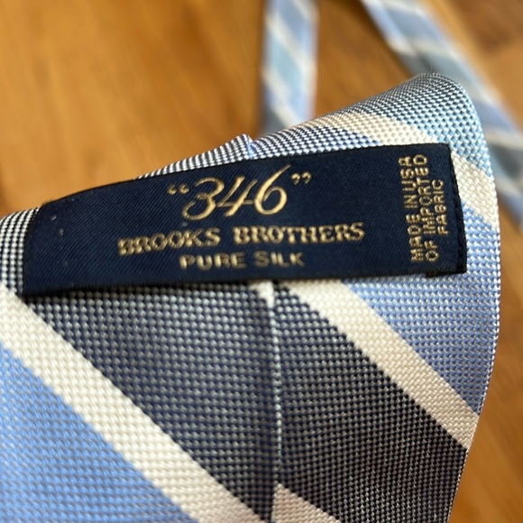 “346” Brooks Brothers Pure Silk Necktie Tie - Picture 7 of 8